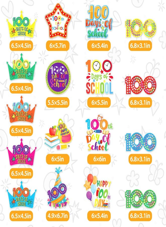 KALEFO 100 Days of School Decorations 30Pcs Colorful Happy 100th Day Decor Ceiling Hanging Foil Swirls Kindergarten Preschool Primary High Party Supplies Favors - Image 5