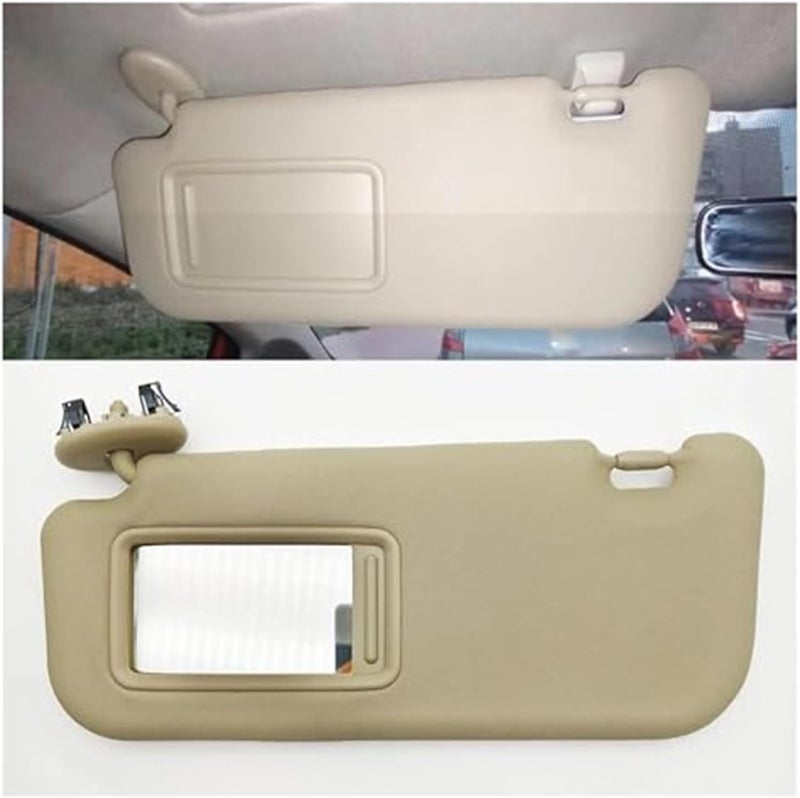 DEMULAX Car Sun Visor with Mirror for Toyota Yaris 2008-2013 - Image 4