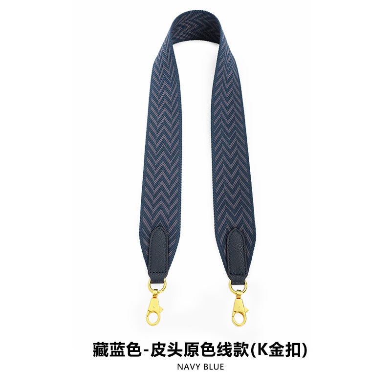Ma Huangshi Mhs-F-54 Ribbon Bag Belt Shoulder Crossbody Plaid H Family Joker Bag Belt 5Cm Wide Ribbon Bag Belt - Image 1