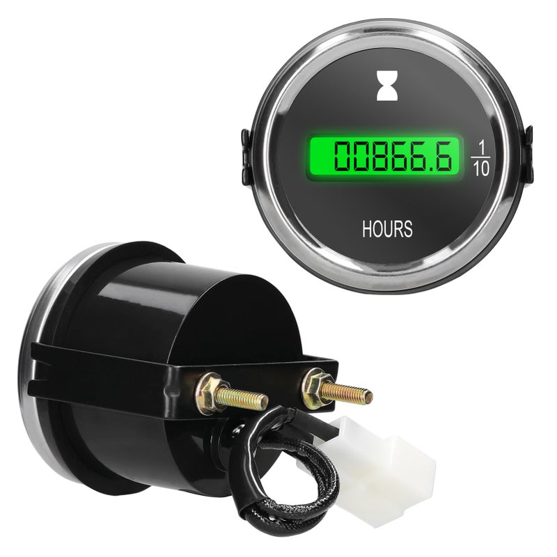 Hour Meter: 12-24V Universal Voltage - High-Durability Corrosion-Resistant Anti-Aging Time Tracking Gauge for Construction Trucks, Marine Boats, Mechanical Equipment - Image 3