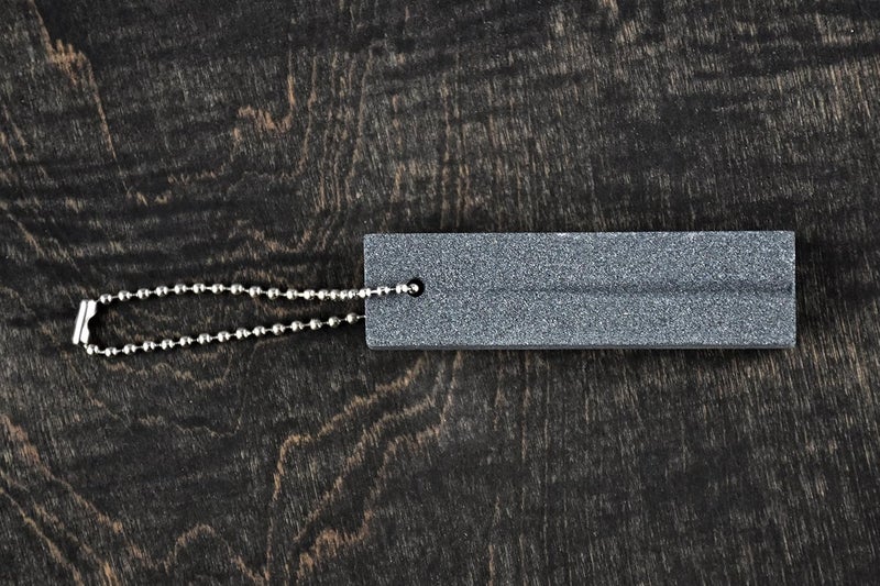SE 314 Inch Fishing Hook Sharpening Stone with Keychain Compact 180 Grit Aluminum Oxide Tool for Hooks Knives SS71 - Image 3