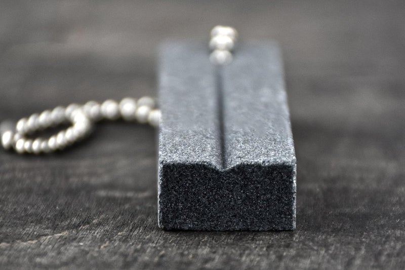 SE 314 Inch Fishing Hook Sharpening Stone with Keychain Compact 180 Grit Aluminum Oxide Tool for Hooks Knives SS71 - Image 4