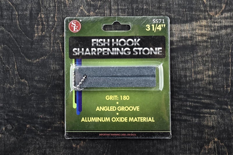 SE 314 Inch Fishing Hook Sharpening Stone with Keychain Compact 180 Grit Aluminum Oxide Tool for Hooks Knives SS71 - Image 5