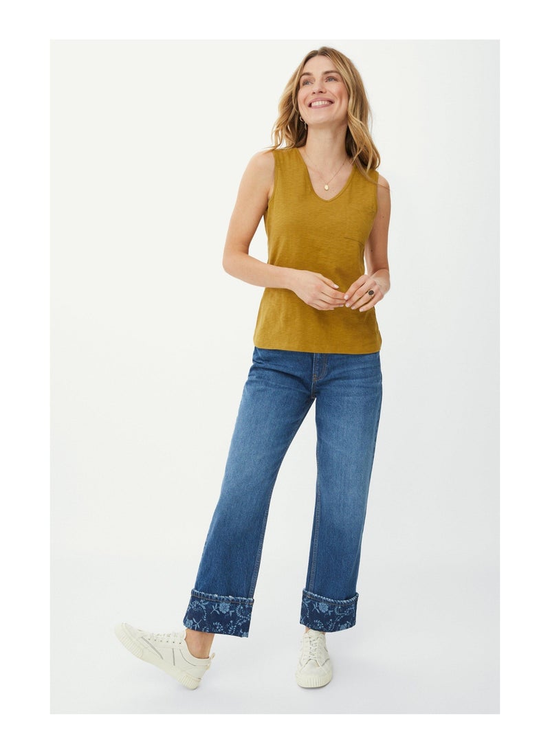 mantaray - Pocket V Neck Slub Vest - Image 1