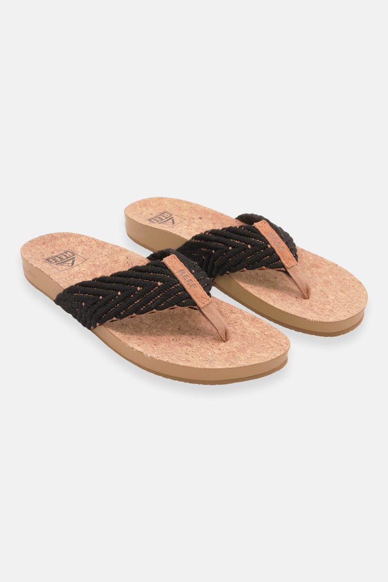 Reef Women Slip On Slipper, Black - Image 1