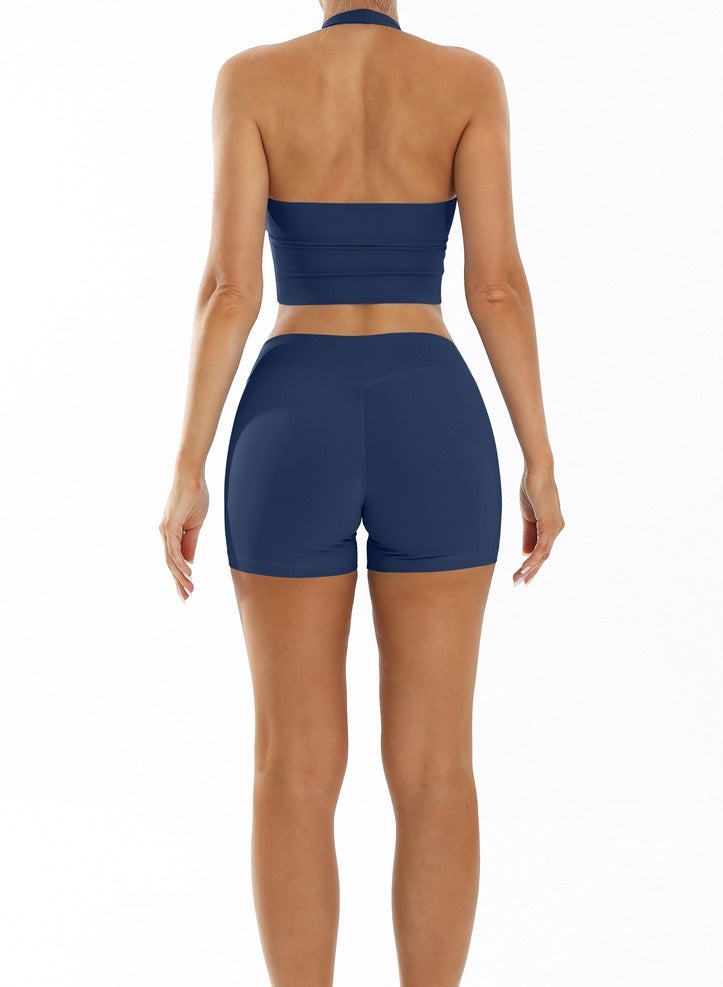 general 2PCS Yoga Set Women Gym Shorts Tracksuit Workout Clothes Hip Lifting Sport Suit Female Sports Bra Fitness Shorts Sportwear  - Image 4