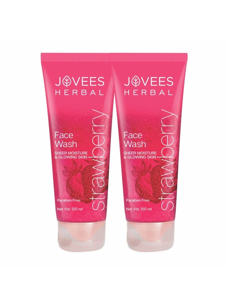 Jovees Face Wash Strawberry 120ml Pack of 2