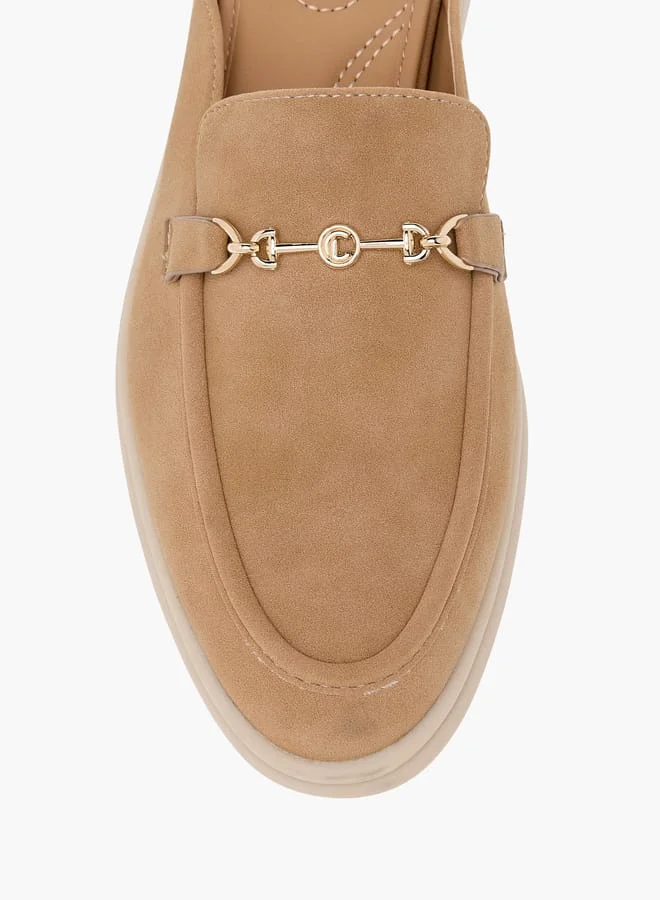 لو كونفورت Women Metallic Accent Slip-On Mules