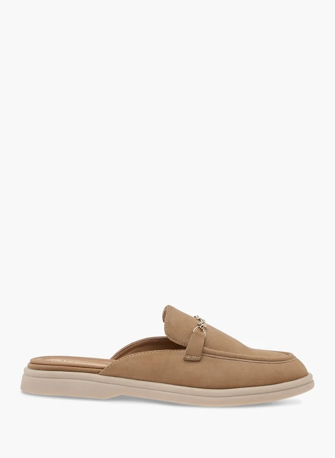 لو كونفورت Women Metallic Accent Slip-On Mules