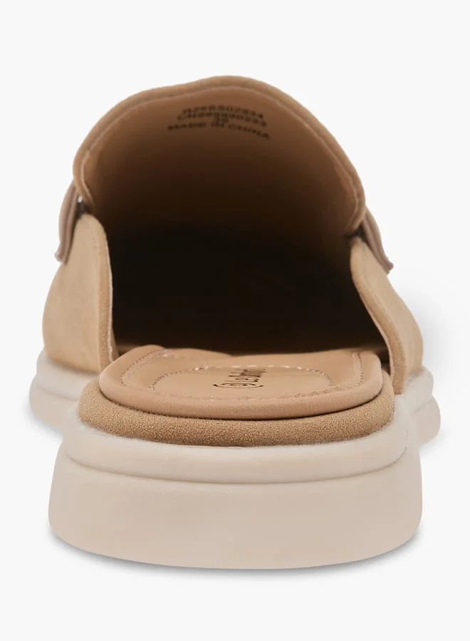 لو كونفورت Women Metallic Accent Slip-On Mules