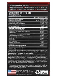 Force Factor Test X180 PM Testosterone Booster for Men, Overnight Testosterone Supplement to Build Muscle, Increase Strength, and Promote Deeper, Healthier Sleep and Recovery, Force Factor, 120 Tablets  - Image 2