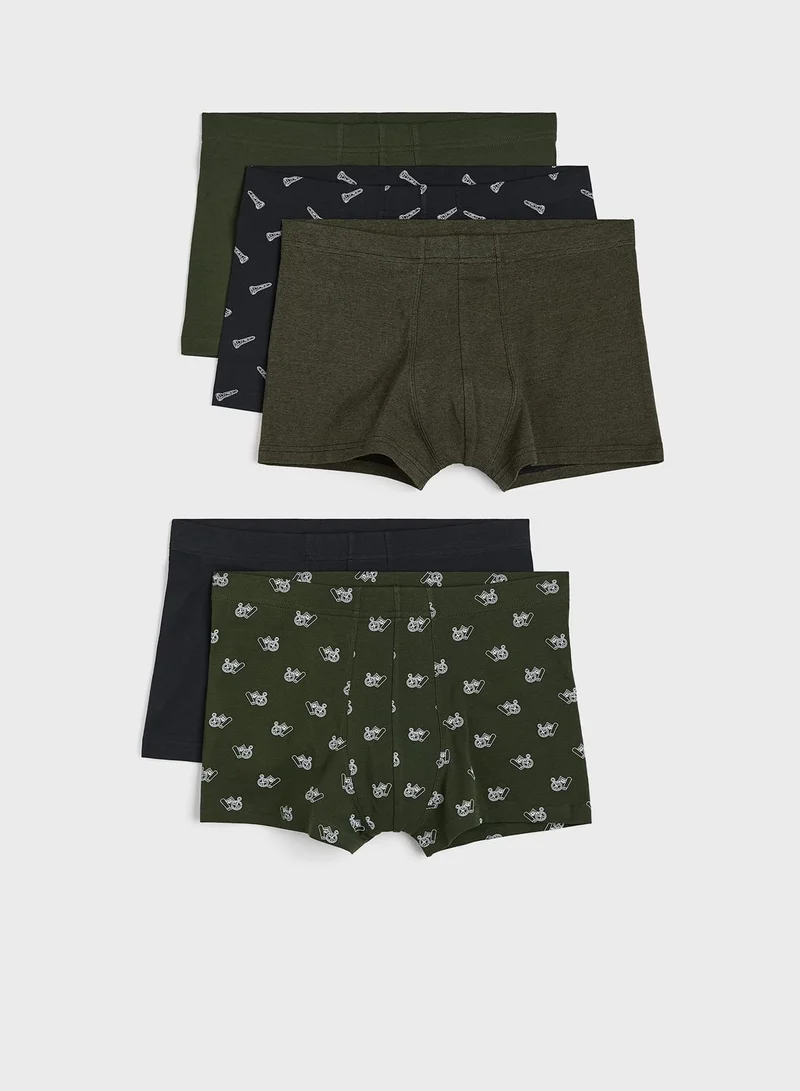 H&M 5 Pack Assorted Trunks