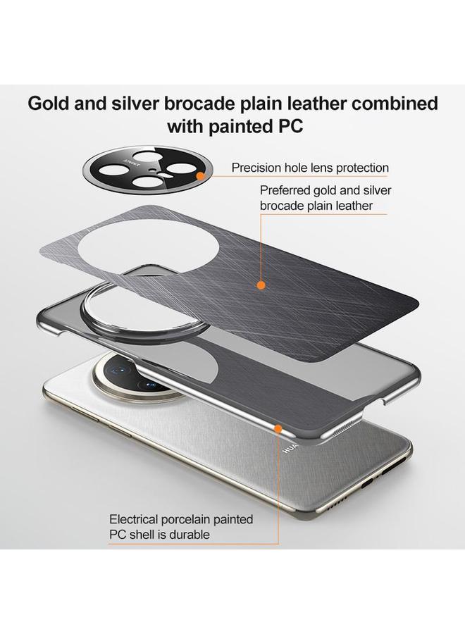 Green Tiger Case For Huawei Pura 70 Plain Leather Paint PC Phone Case - Image 5