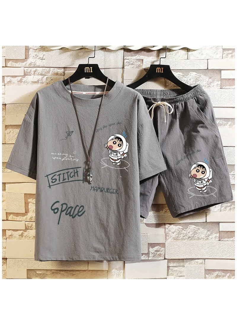 KUYING - New Fashion Versatile Short Sleeve Set - Image 1