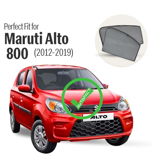 Autofact Car Sunshades for Maruti Alto 800 (2012 to 2019), UV Protection, Useful Car Accessories, Custom fit Sun Shades for Side Windows, Set of 4 - Image 2