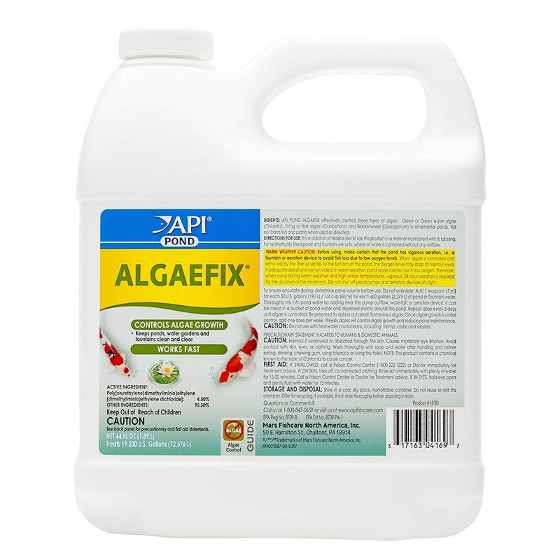 API POND ALGAEFIX Algae Control 64-Ounce Bottle (FF-169D) - Image 1