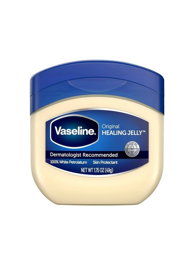 Vaseline 100% Pure Petroleum Jelly, 1.75 Oz / 49 Gr Jars (Pack of 3) - Image 1