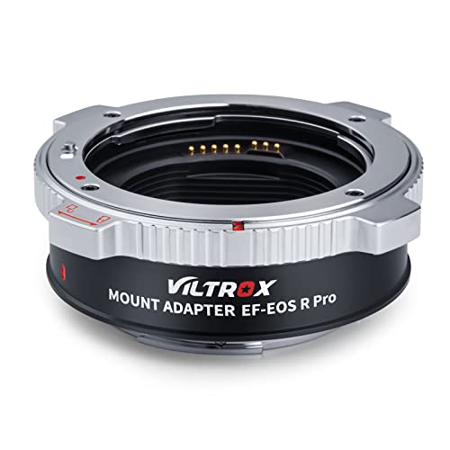 VILTROX EF-EOS R Pro Auto Focus Lens Mount Adapter with Security Lock Compatible with Canon EF/EF-S Lens to RF Mount Camera EOS R R5 R5C R6 RP C70 Red Komod,Idea for Large Lens - Image 2