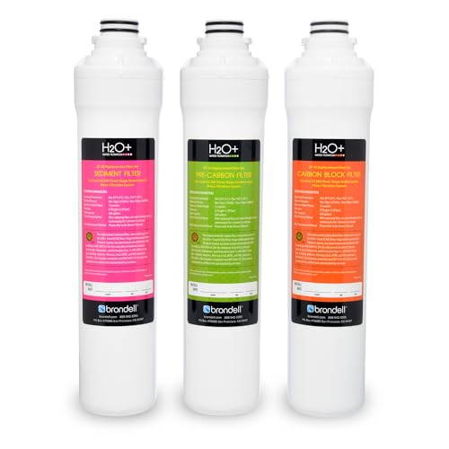 Brondell H2O+ Coral UC300 Three-Stage Undercounter Water Filtration System (UF-35 Replacement Filters) - Image 1