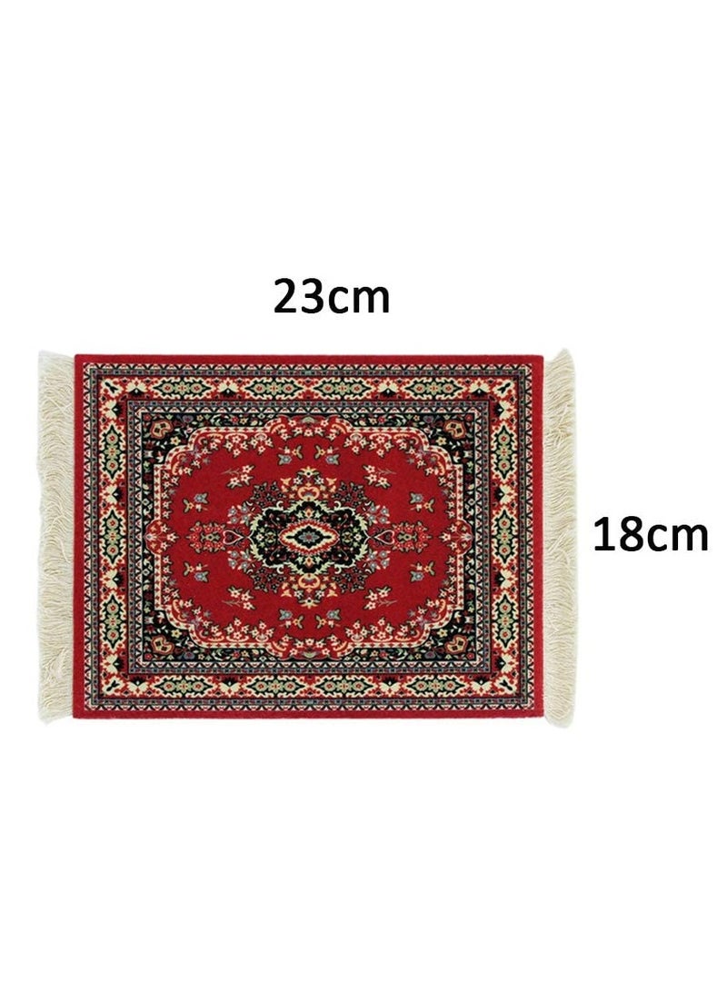 فوميمو قاعدة ماوس للماوس اللاسلكي، سجادة بتصميم شرقي فارسي، وسادة ماوس، للكمبيوتر، لديكور الطاولة، (متعددة الالوان) - Image 2