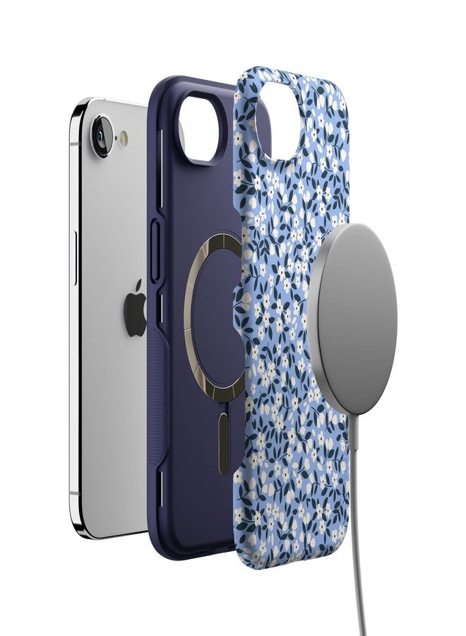 Casely جراب Casely لهاتف iPhone 16e | حديقة المريمية | زهور خضراء | متوافق مع MagSafe | تصميم جريء واقٍ - Image 4