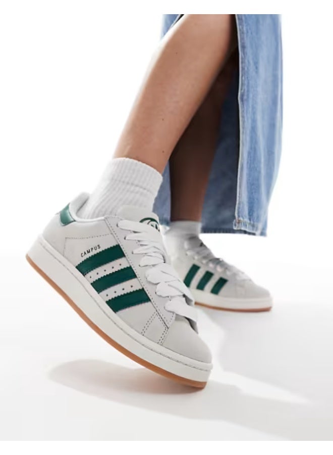 adidas Originals Campus 00S Shoes Women  -Off White / Dark Green  - Image 2