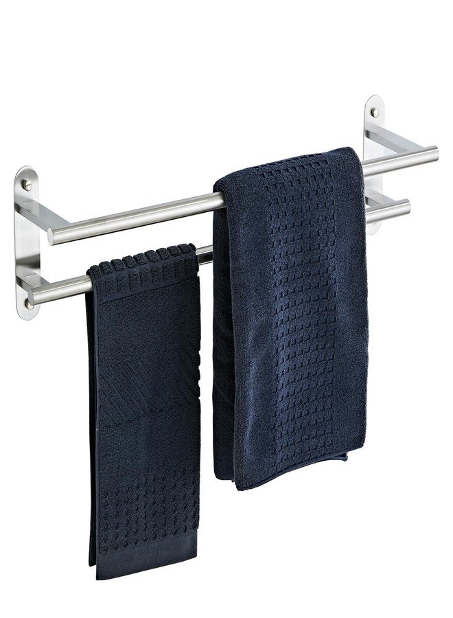 BTHRMHW Towel Rack for Bathroom, Double Towel Bar 24 Inch Wall Mounted, Brushed Nickel Stainless Steel Bathroom Towel Holder(Total Length 26-Inch) - Image 1