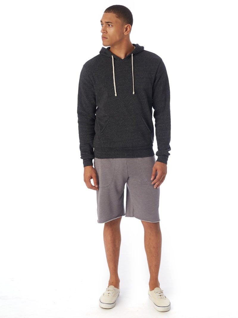 Alternative Men's Challenger Pullover Hoodie, Eco Black, Large - Image 4