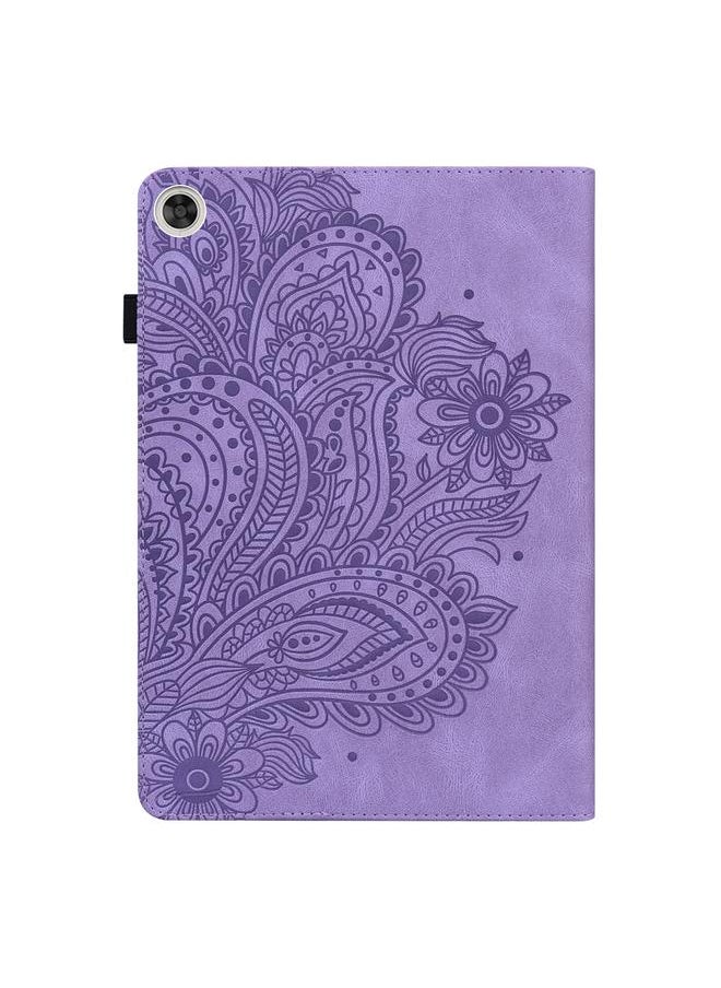 Zaboon - Case For Huawei Mediapad Enjoy Tablet 2 10.1 Peacock Embossed Pattern TPU + PU Horizontal Flip Leather Case with Holder & Card Slots & Wallet & Sleep / Wake-up Function - Image 1