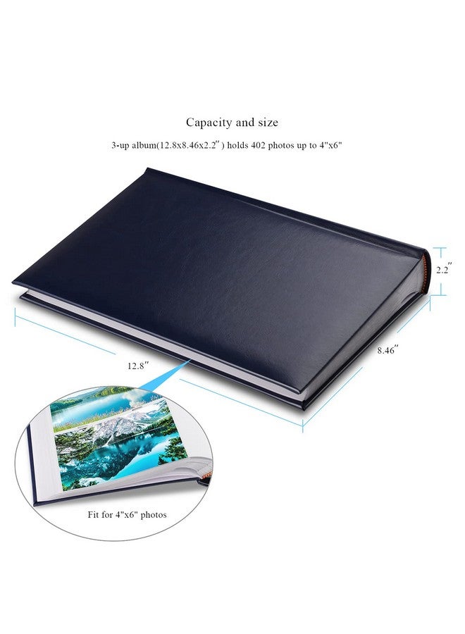 1DOT2 Photo Album 4X6 Photos Hold 402 Pockets With Memo Slip-In Pockets Photo Book, Leather Cover Picture Albums With Writing Space For Wedding Family Vacation Mother'S Day Christmas Gifts Blue - Image 5