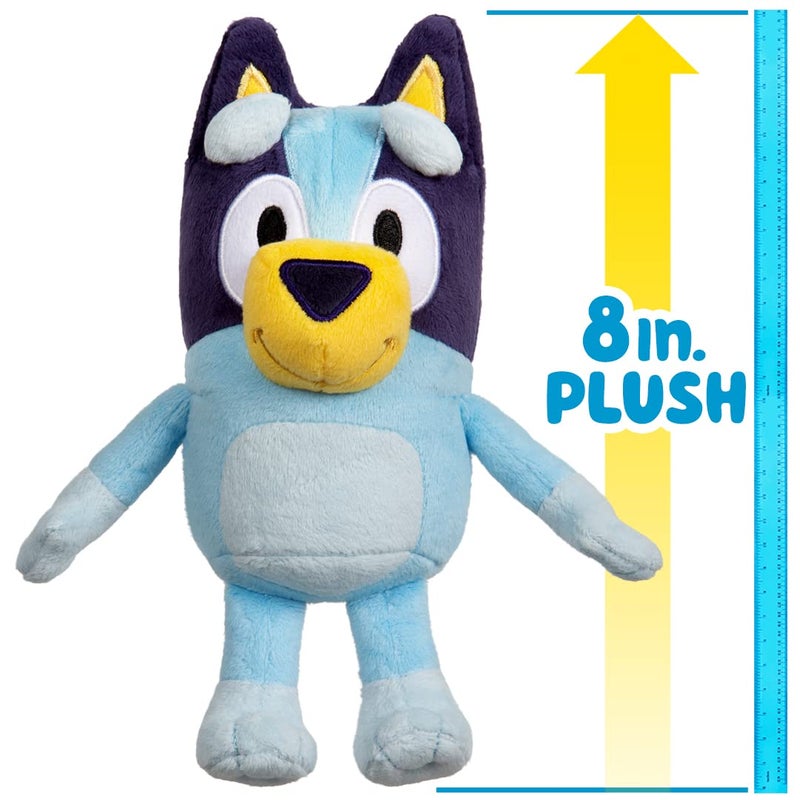 Toynk Bluey 8"" Plush Single Pack  Multicolor  Model:13007 - Image 3