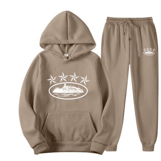 Cross-border Foreign Trade Corteiz Trendy Street Loose suit Womens Hip-hop Skateboard Five-pointed Star Magic Island Fashion Sweatshirt camel white word - pzsku/Z30E54AC7FF8D4CD454FBZ/45/1750434025/98db213a-9343-4dd9-b38d-5ef79852ff44