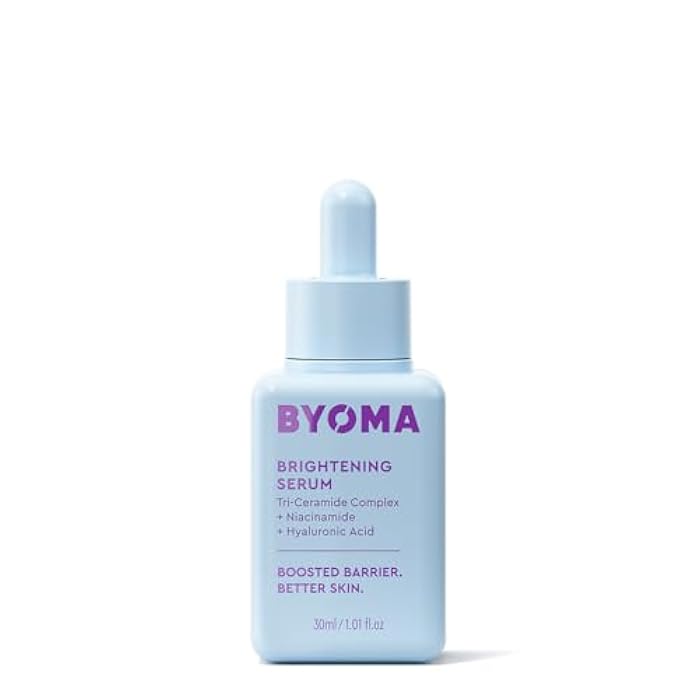 BYOMA Brightening Serum - Barrier Repair Serum - Brightening & Hydrating Face Serum with Hyaluronic Acid, Niacinamide & Ceramides - Hyaluronic Acid Serum For Face, Glowing, Radiant Skin - 1.01 fl. oz - Image 1