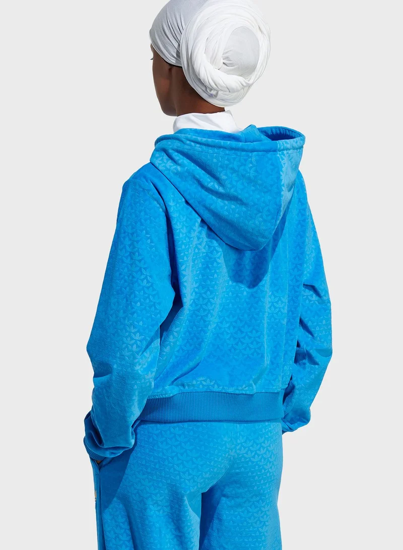 adidas Originals Velour Zip Hoodie