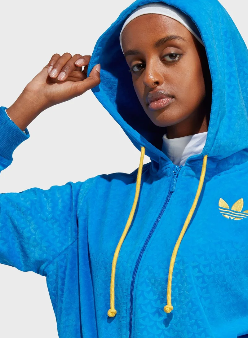 adidas Originals Velour Zip Hoodie