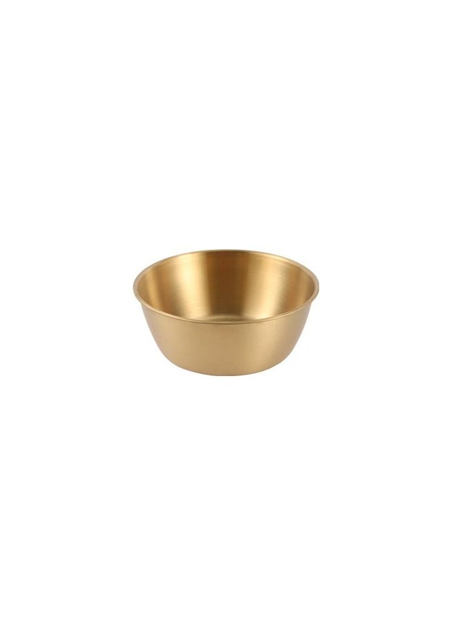 HuHa 304 Stainless Steel Seasoning Bowl Restaurant Rice Wine Snack Serving Bottle, Model: 10.5cm Without Handle Gold - Image 1