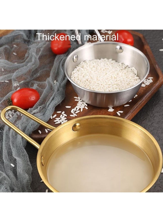 HuHa 304 Stainless Steel Seasoning Bowl Restaurant Rice Wine Snack Serving Bottle, Model: 10.5cm Without Handle Gold - Image 4