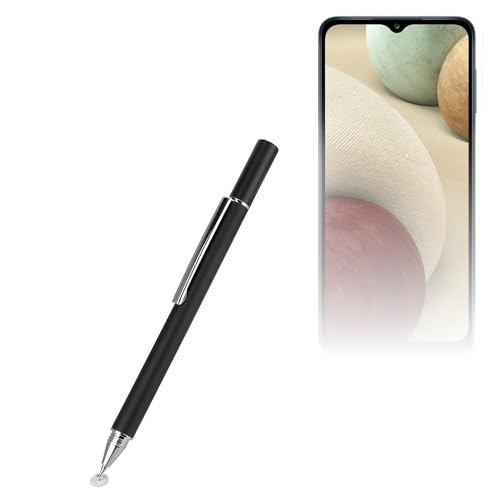 BoxWave Stylus Pen Compatible with Samsung Galaxy A12 FineTouch Capacitive Stylus Super Precise Stylus Pen Jet Black - Image 1