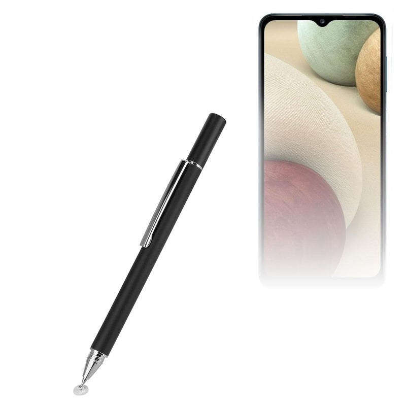 BoxWave Stylus Pen Compatible with Samsung Galaxy A12 FineTouch Capacitive Stylus Super Precise Stylus Pen Jet Black - Image 2