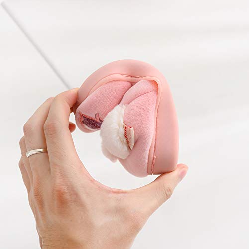 Ainikas Toddler Boys Girls Slippers Fluffy Little Kids House Slippers Warm Cute Animal Home Slipper, Pink-01 5.5-7 Toddler - Image 5