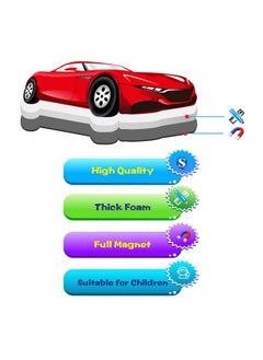 SpriteGru SpriteGru 33 PCS Vehicle Foam Magnets for Toddlers Kids, Perfect for Preschool Learning (Land Air Ocean All Included)  - Image 3
