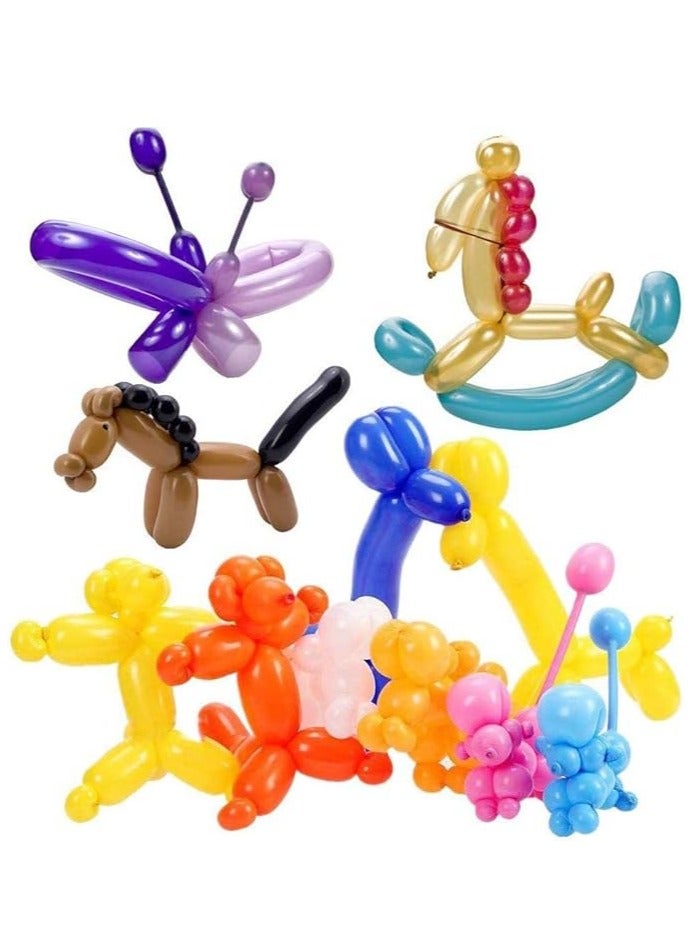 100pcs Premium Twisting Balloons -Refill Kit for Balloon Animals Art. Long Sculpting Balloons for Professionals - Image 3