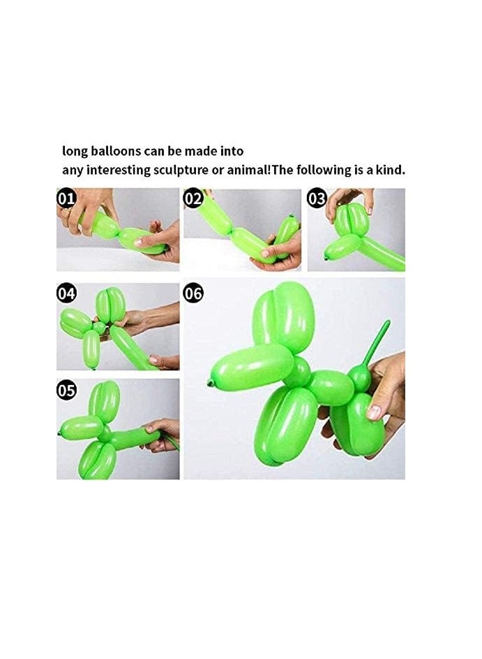 100pcs Premium Twisting Balloons -Refill Kit for Balloon Animals Art. Long Sculpting Balloons for Professionals - Image 4