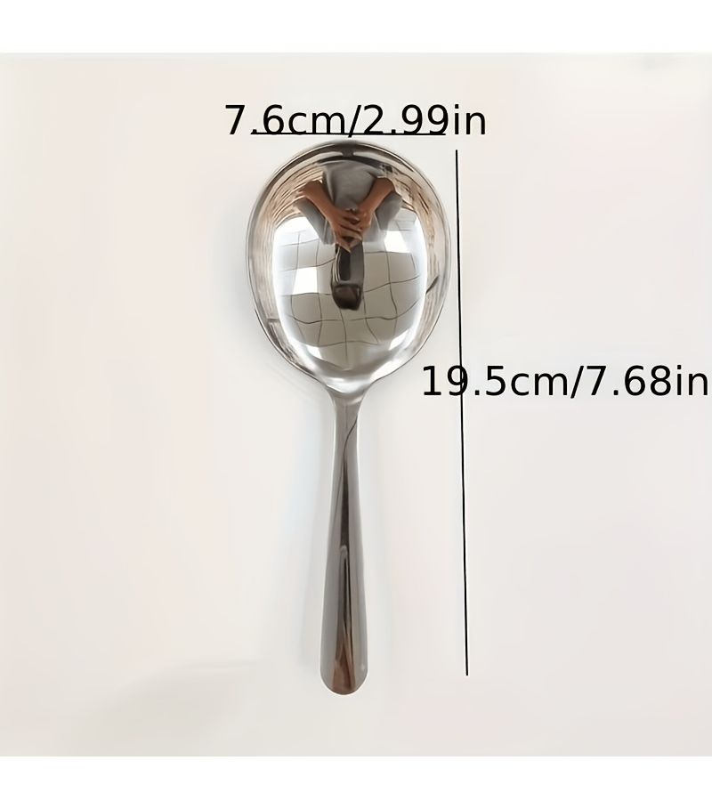 Stainless Steel Two In One Filter Spoon Soup Ladle Hot Pot Serving Spoon Kitchen Utensil Hotel Restaurant Buffet Colander - Image 1