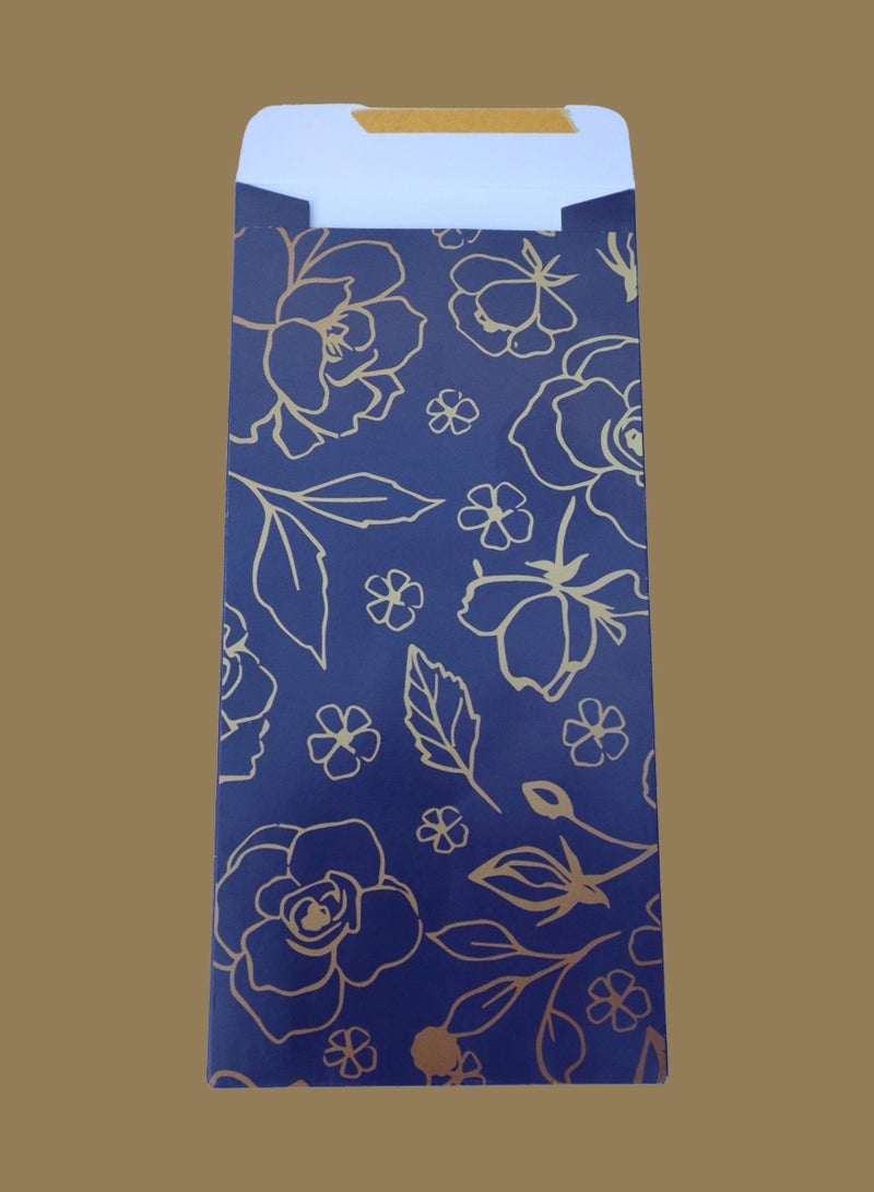 مجموعة من 12 قطعة من أظرف العيد بتصميم أنيق على كلا الجانبين. بطاقات العيد مصنوعة من ورق متين للهدايا النقدية للعيد، بطاقات عيد مبارك - Image 4