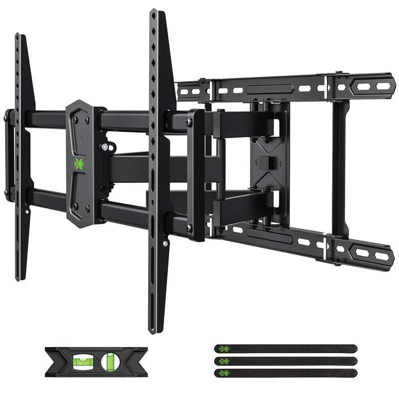USX Mount Full Motion TV Wall Mount 42"-84" TVS, Fits 16" 18" or 24" Studs, Heavy Duty TV Mounts Bracket with Dual Articulating Arms Tilt Swivel Extension Max VESA 600x400mm, Weight Capacity 110lbs - Image 1