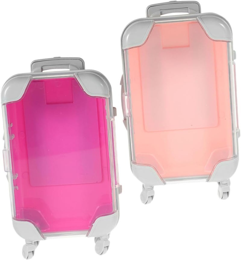 General compatible practical design TOYANDONA 2pcs Mini Eyelash Storage Case Set, Small Pink Rose Red False Eyelashes Organizer Suitcase, Travel Cosmetic Makeup Box for Women Air & land transit compatible Global light sturdy raw material Local available supply Reliable daily use design Carefully selected solid material Post-order arranged dispatch Polished safe edge Global upgraded practical design Fine polished finish Affordable fast purchase options Flexible purchase choices Reliable local delivery service Bulk storage easy optimized build Compact design Repeated use friendly design Batch uniform stable quality Shock rubber edge Easy lifting build Multi-category warehouse equip Classified organized storage Multi item matching All territory compatible build Certified local stock Globally trusted quality - Image 1
