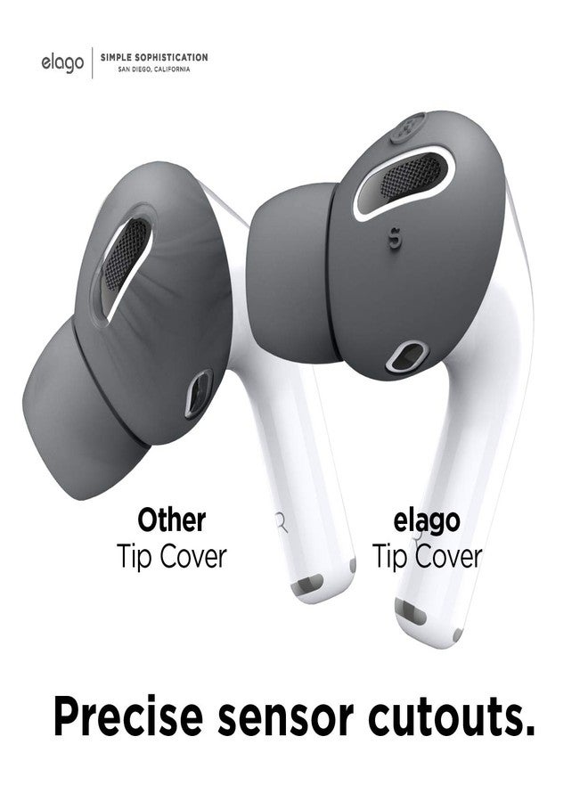 elago [6 Pairs] AirPods Pro Ear Tips with Integrated Earbuds Cover Designed for Apple AirPods Pro, Fit in The Case, Anti-Slip, [3 Sizes: Large + Medium + Small] [US Patent Registered] (Dark Grey) - Image 4