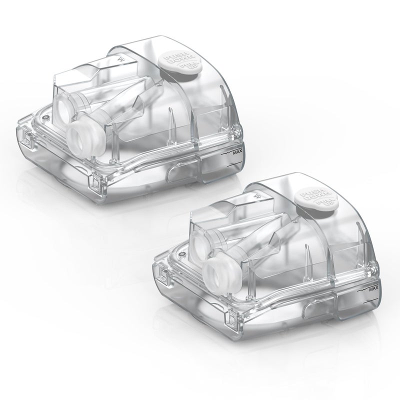 Everness 2 Packs Water Chamber for Airsense 11 & Aircurve 11, Leak-Free & Consistent Humidity Replacement CPAP Water Chamber with Top-Fill Port Technology, HumidAir Water Tank for ResMed Airsense 11 Supplies - Image 1