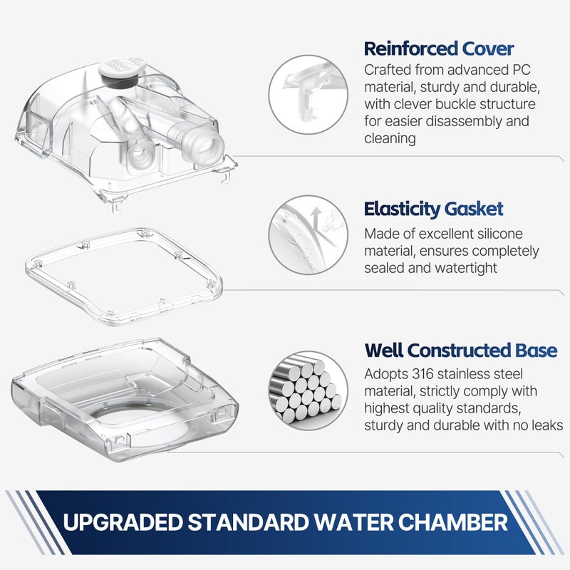 Everness 2 Packs Water Chamber for Airsense 11 & Aircurve 11, Leak-Free & Consistent Humidity Replacement CPAP Water Chamber with Top-Fill Port Technology, HumidAir Water Tank for ResMed Airsense 11 Supplies - Image 3
